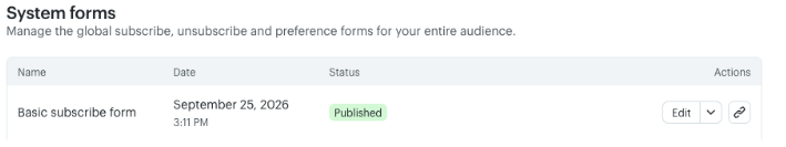system forms