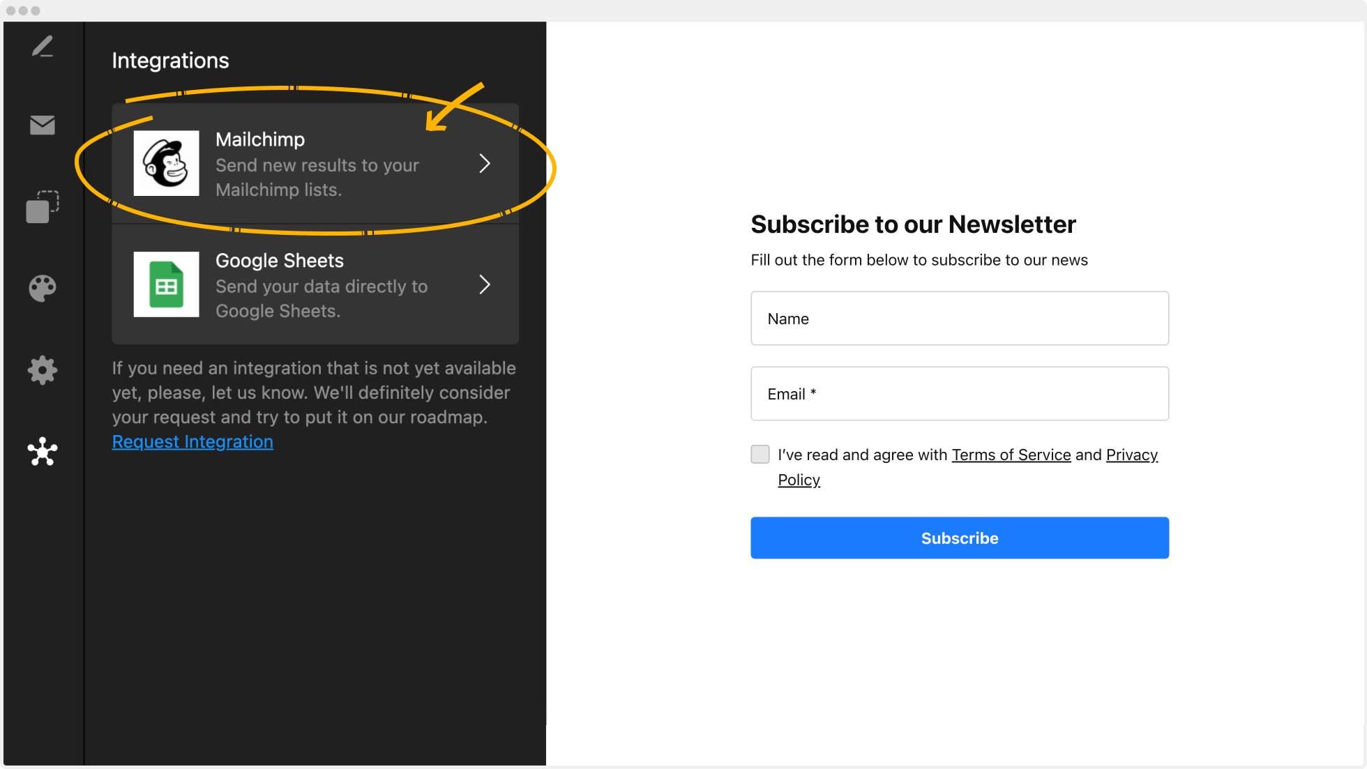 Elfsight Form Builder | Mailchimp