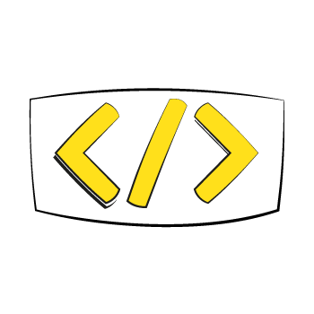 quiz data - Yellow "</>" symbol