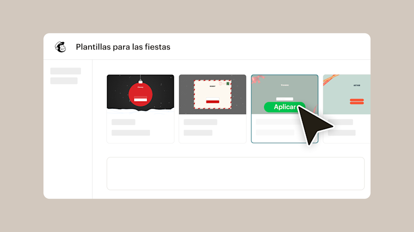 Una colección de plantillas de email marketing para las fiestas que muestran ofertas de descuentos navideños con esquemas de colores rojo y verde, y diseños temáticos