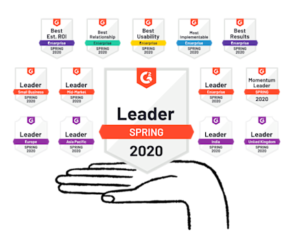 A list of TrustRadius awards that Mailchimp has earned