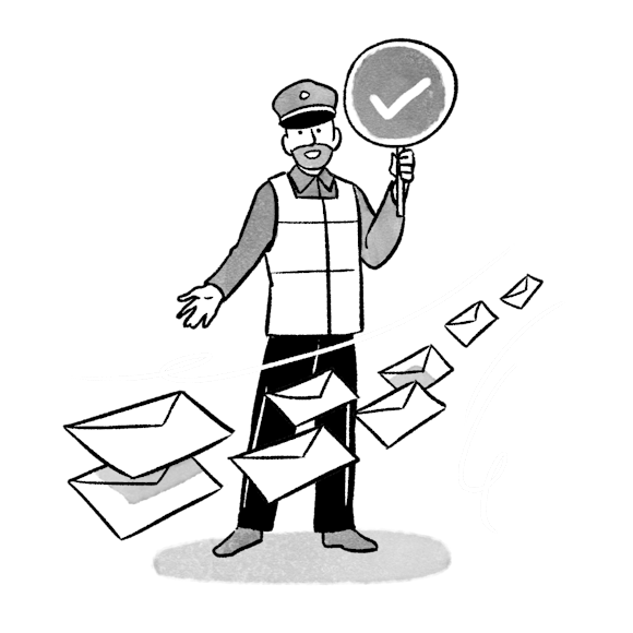 safety officer directing email traffic