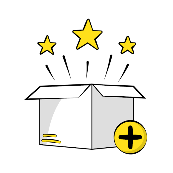 Box and stars