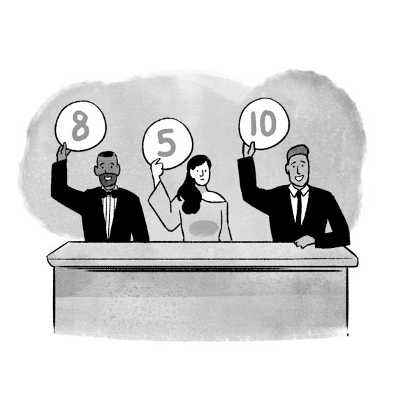 people holding up numbers