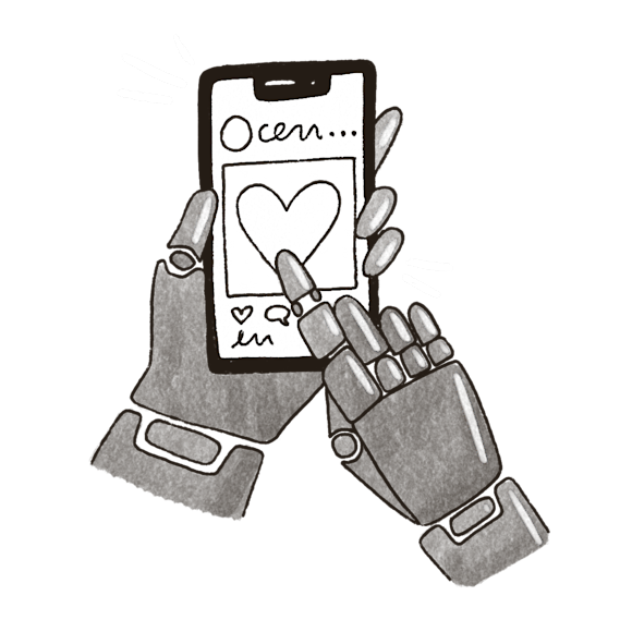 “Robot” using social media