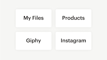 Managing all digital marketing assets in one place with Mailchimp’s Content Studio.