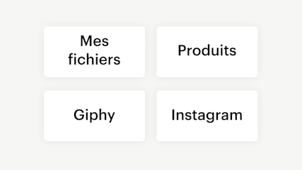Gestion de tous les actifs de marketing numérique en un seul endroit avec le producteur de contenu de Mailchimp.