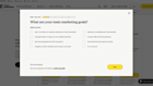 Screenshot of Mailchimp’s guided plan selector