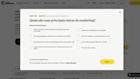 Captura de tela do seletor de plano guiado do Mailchimp