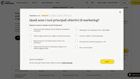 Screenshot del selettore guidato del piano di Mailchimp