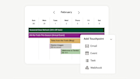 Calendar view of Mailchimp’s campaign manager