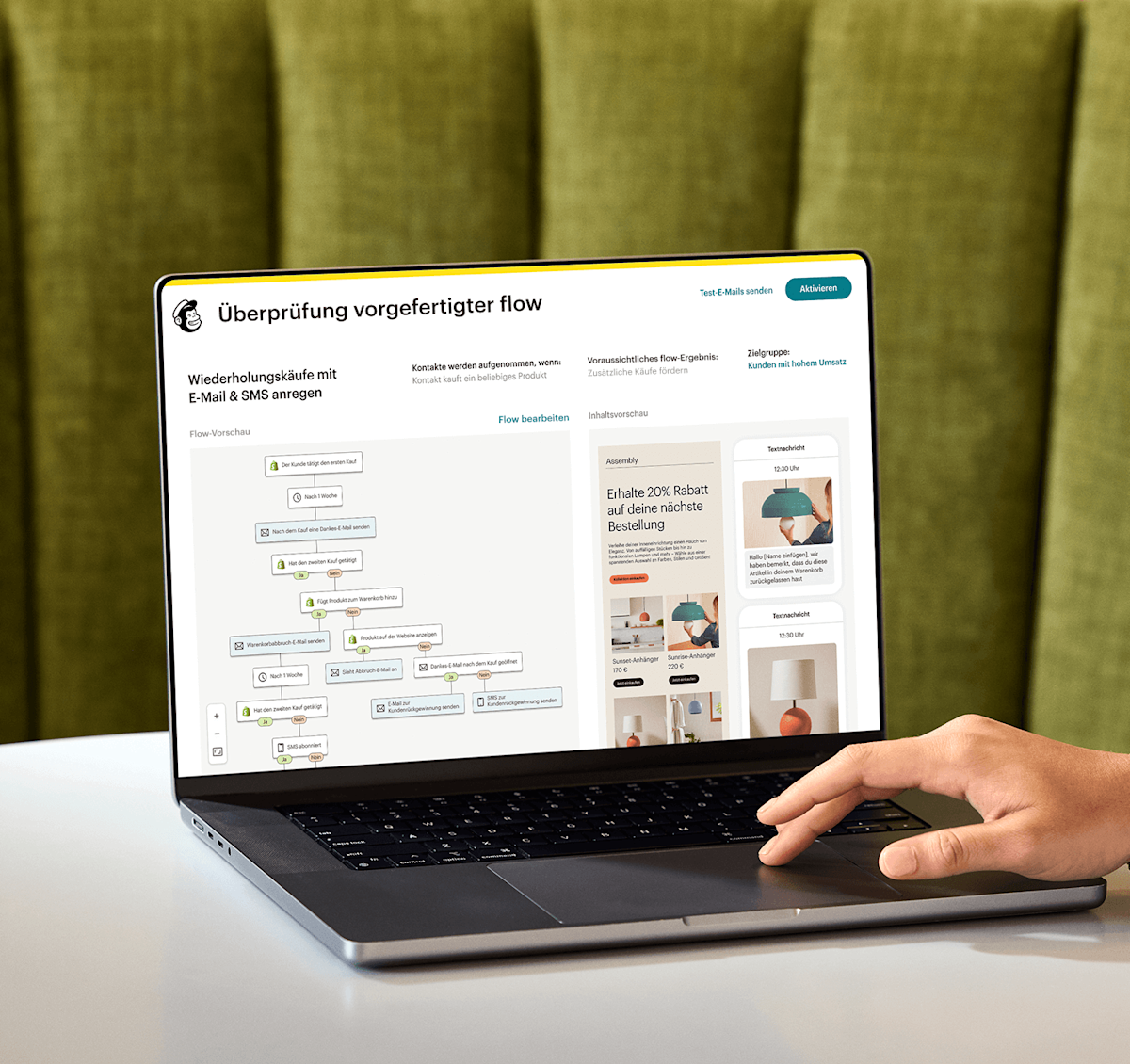 Mailchimp automation interface