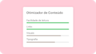Imagem de uma representação abstrata do recurso Otimizador de Conteúdo. O visual sugere como os usuários podem aprender como suas estratégias de marketing digital podem se beneficiar do aprendizado de máquina e da IA.