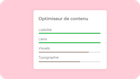 Image d’une représentation abstraite de la fonction d’optimisation de contenu. Le visuel évoque la manière dont les utilisateurs peuvent apprendre comment leur stratégie de marketing numérique bénéficierait de l’apprentissage automatique et de l’IA.