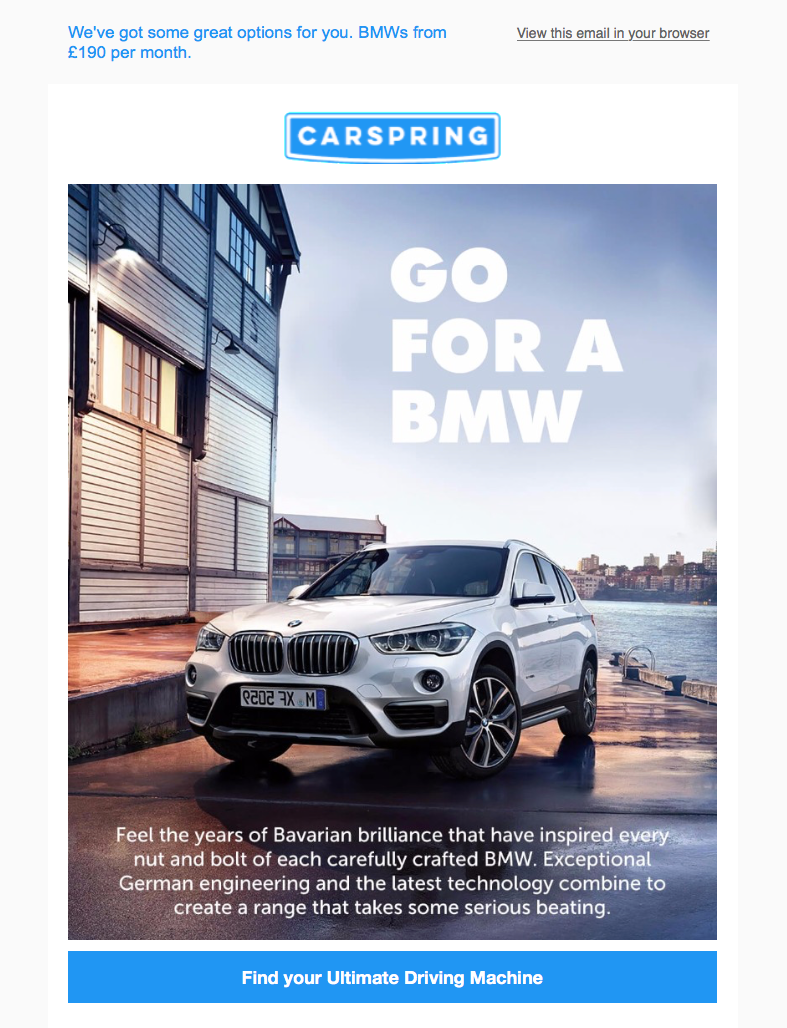 Take a Tight-Knit Customer Journey with Carspring | Mailchimp
