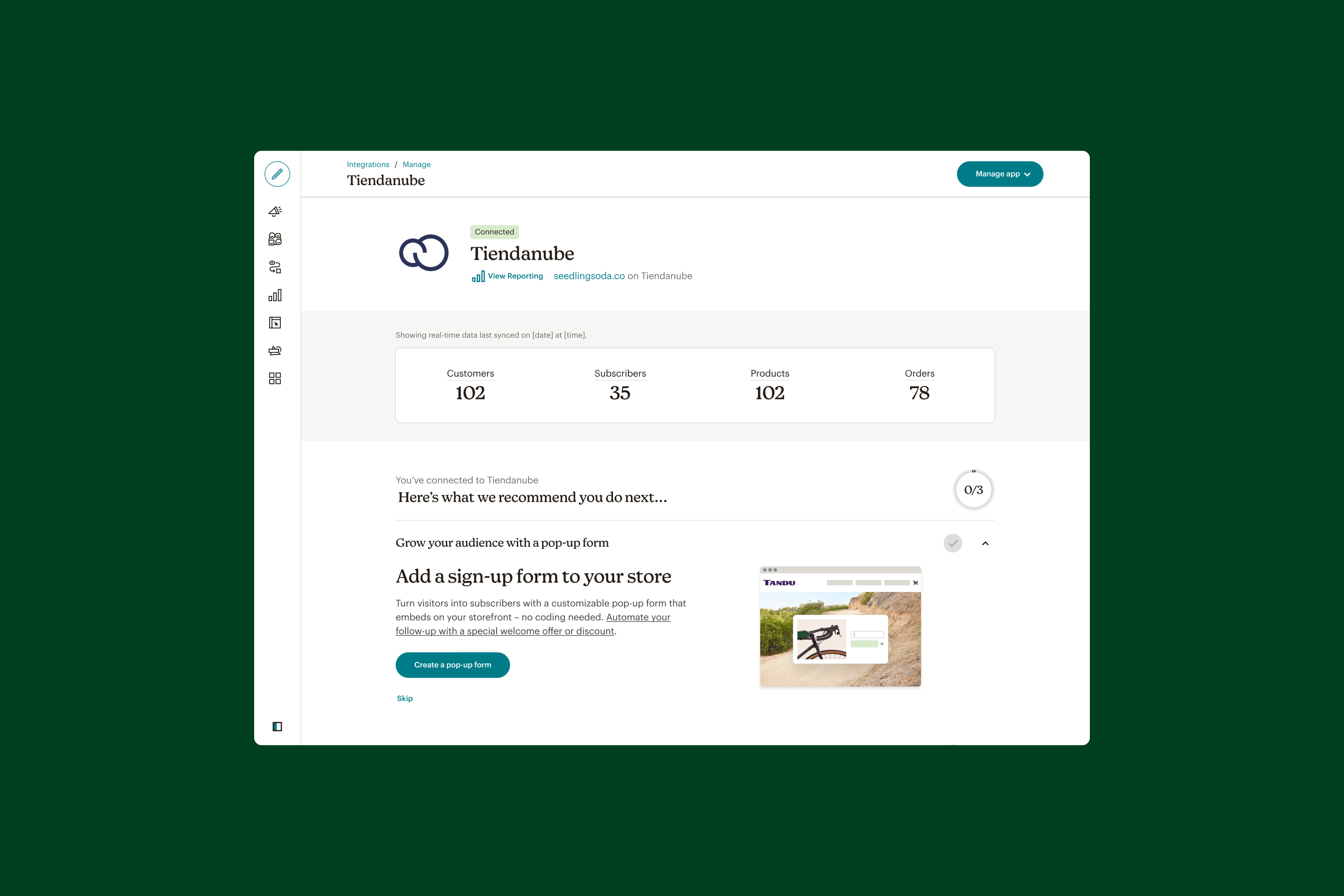 Nuvemshop | Mailchimp