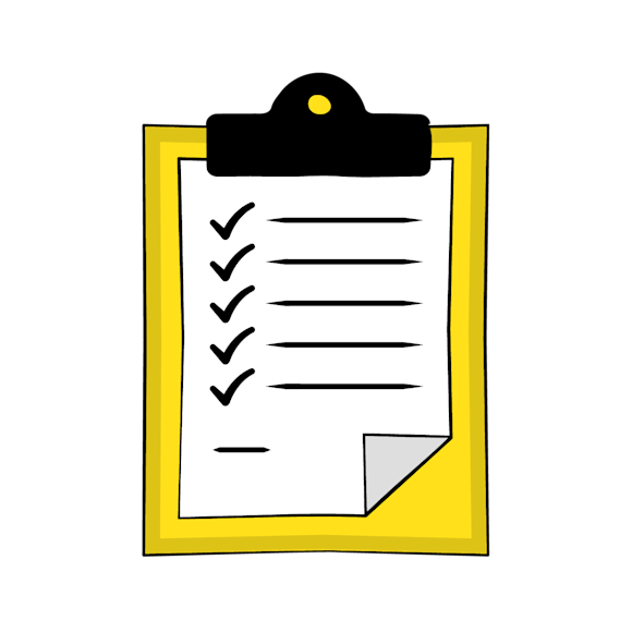 brand manifesto benefits - A simple checklist icon on a clipboard