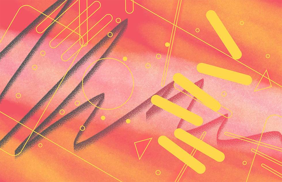 A retro 80's graphic