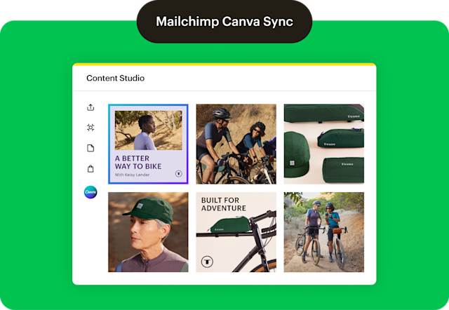 Tandu syncs its entire Canva library into Mailchimp’s Content Studio to create campaigns using the drag-and-drop editor.