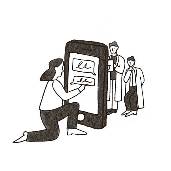 Person using a large phone