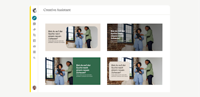 Beispiel für das „Creative Assistant“-Tool von Mailchimp