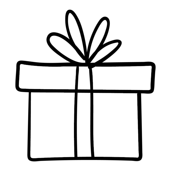Graphic of a present 