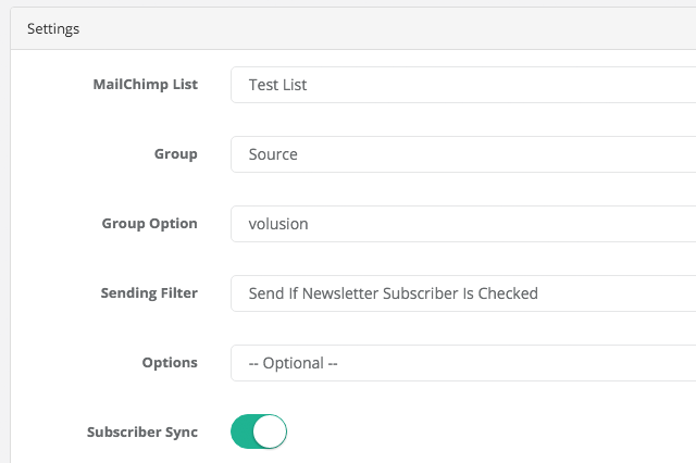 MailChimp App for Volusion_2
