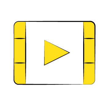 business storyboard - illustration of a play button