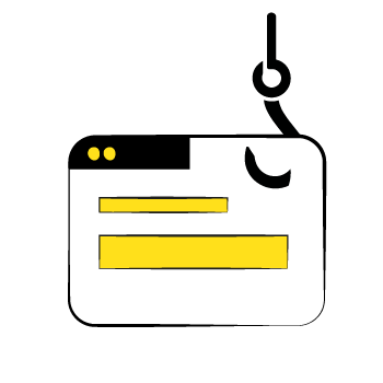 DMARC challenges - Interface icon with a fishing hook