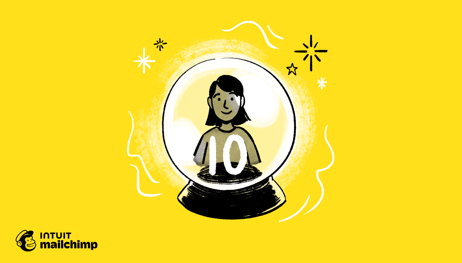 customer in a globe with the number 10