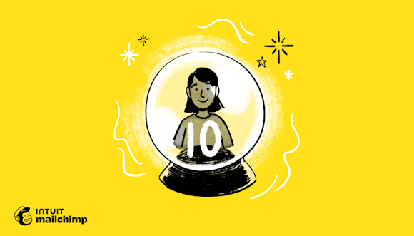 customer in a globe with the number 10