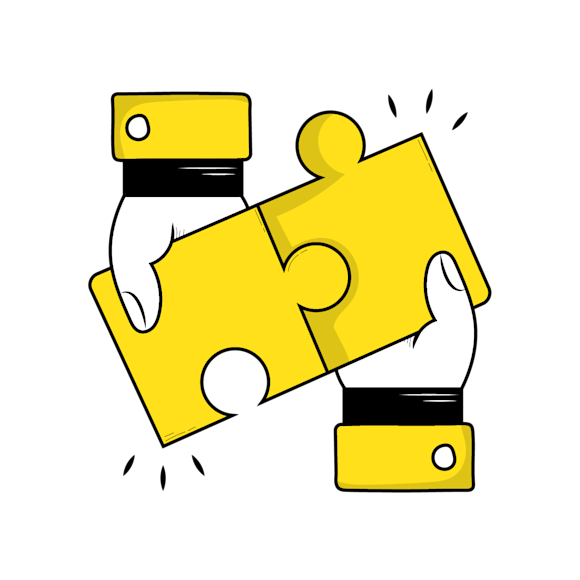 marketing for childcare - yellow LEGO-style building blocks