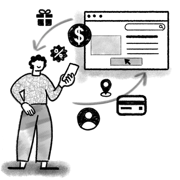 Providing content in exchange for data