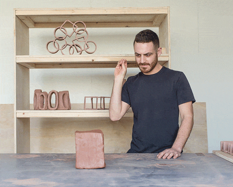 Ben magically turning a brick of clay into a bowl