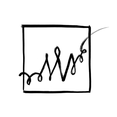 Upward graph illustration