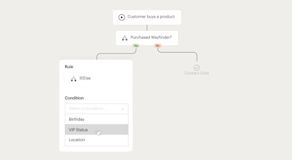 Example of an automation that’s triggered based on VIP status.