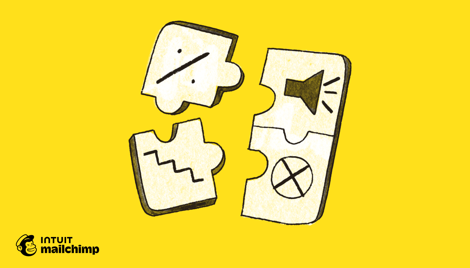 Puzzle pieces with elements of customer experience