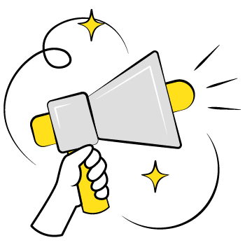 email marketing - megaphone illustration