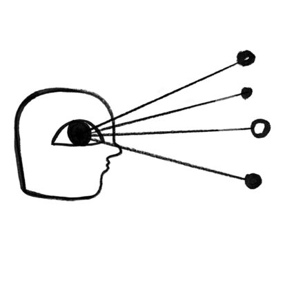 Illustration of person looking at a list of spots