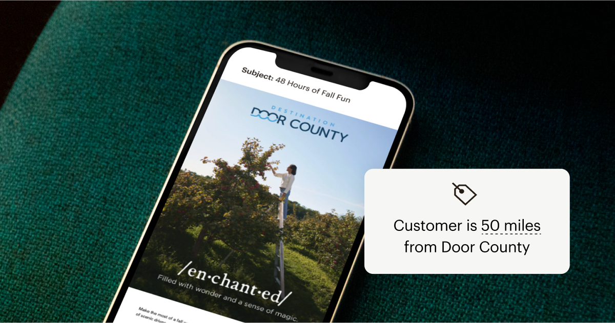 Madden Media helped Destination Door County boost email open rates by 20% with seasonal outreach. 