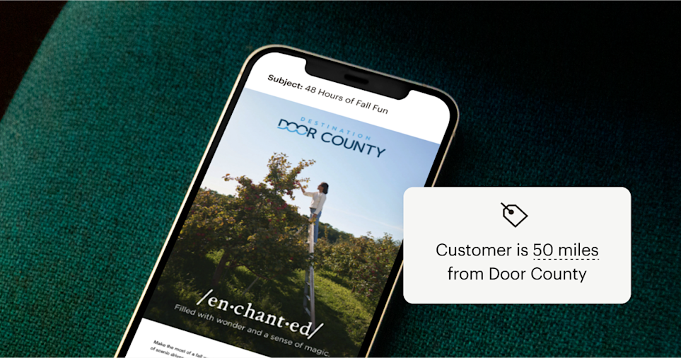 Madden Media helped Destination Door County boost email open rates by 20% with seasonal outreach. 