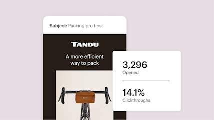 Using data on open and clickthrough rates from an email campaign to adapt the corresponding landing page.