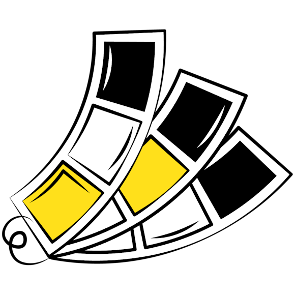 colors for marketing - A stack of color swatches