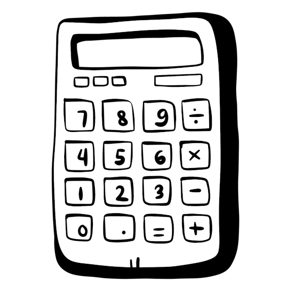Graphic of a calculator