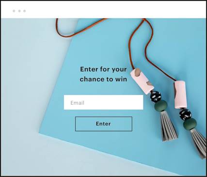 Display of a web browser with a form