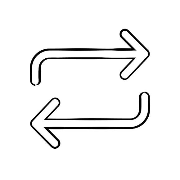 retargeting ads - left and right arrow icon