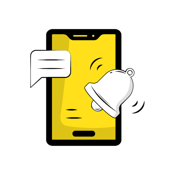 difference between push and sms