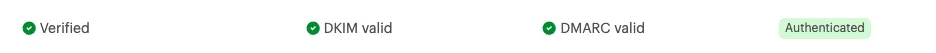 TX DMARC DKIM authentication
