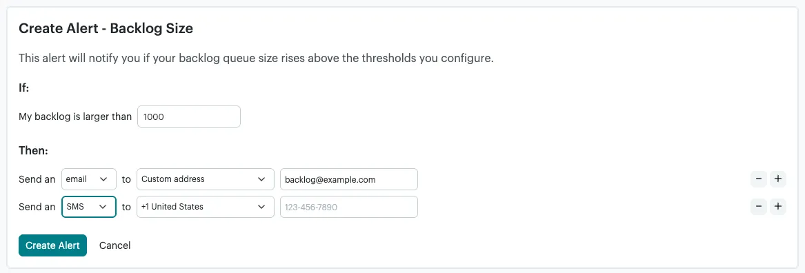 Create a Transactional alert